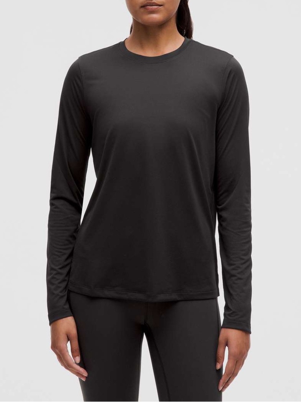 NEW Lululemon Ultralight Hip-Length Long-Sleeve Shirt Black
